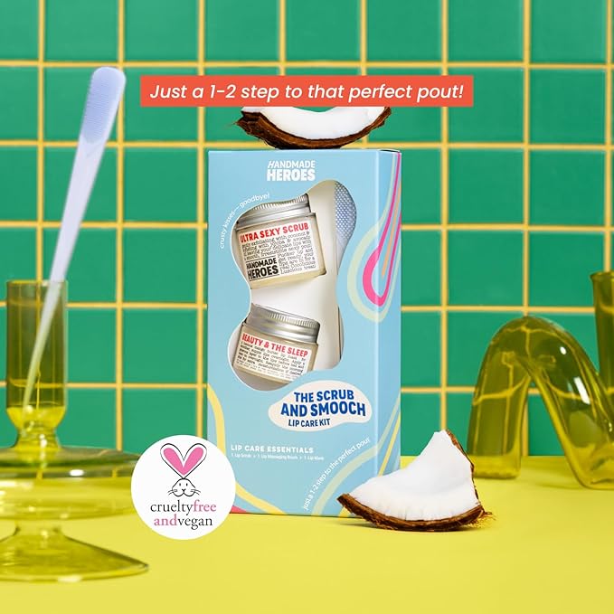 100% Natural Lip Scrub, Vegan Conditioning