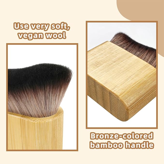 Kabuki Brush, Body Self Tanner Brush, Professional Tanning Brush, Kabuki Brush for Self Tanner, Bronzer Brush for Face, Tanning Brush for Self Tan, Upgrade Bronzer Brush, Body Makeup Brush