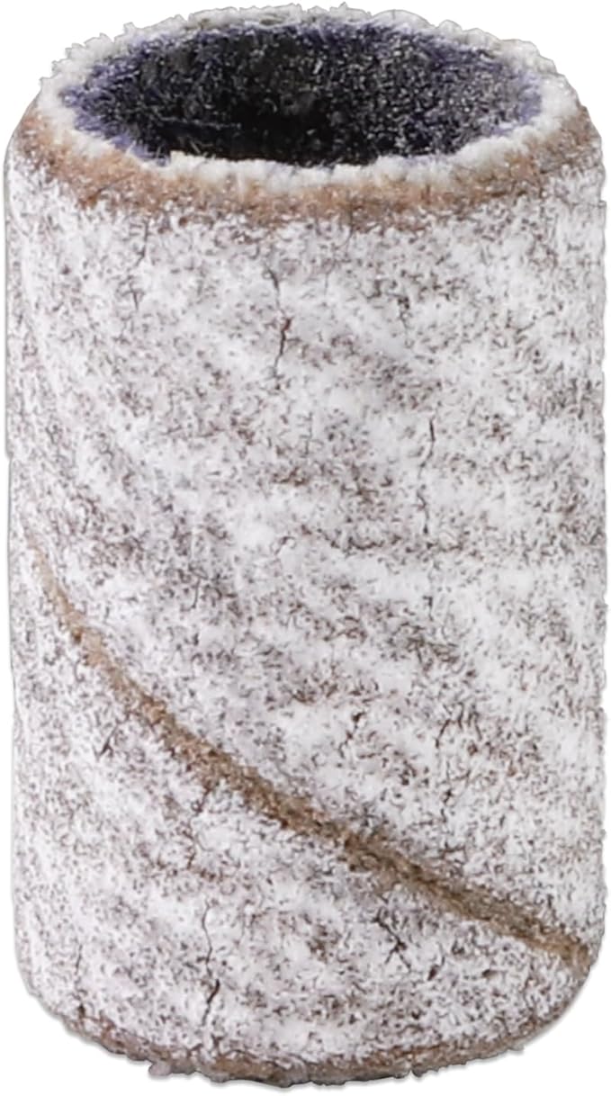 100 Pieces Large Nail Sanding Bands Professional Nail Manicure Great Fit for Nail Drill Bits for Acrylic Nails (240 Grit, Zebra)