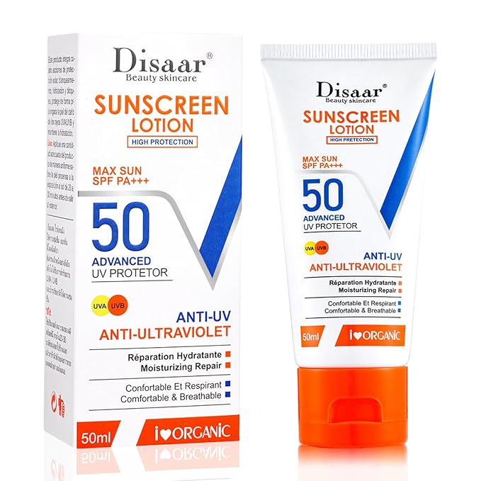 Face Sunscreen SPF 50,Daily Moisturizing