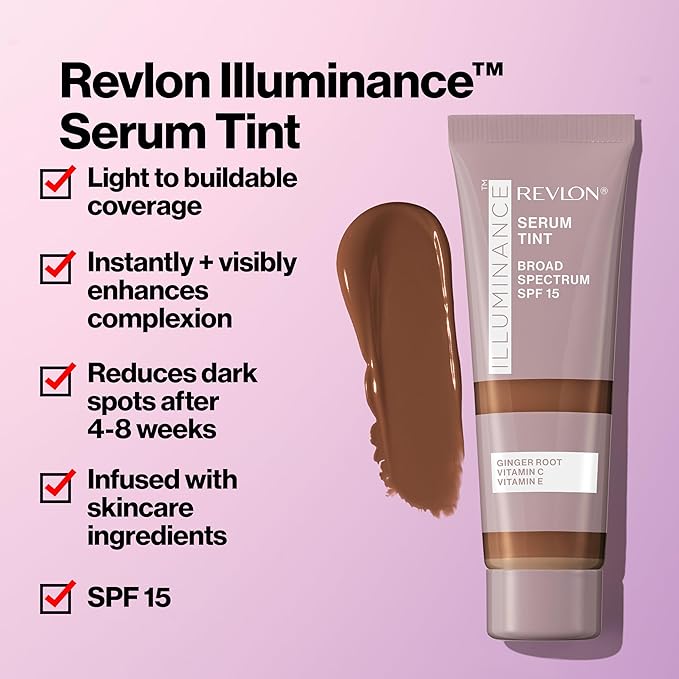 Revlon Illuminance Tinted Serum, Triple Hyaluronic Acid, Evens fl oz.