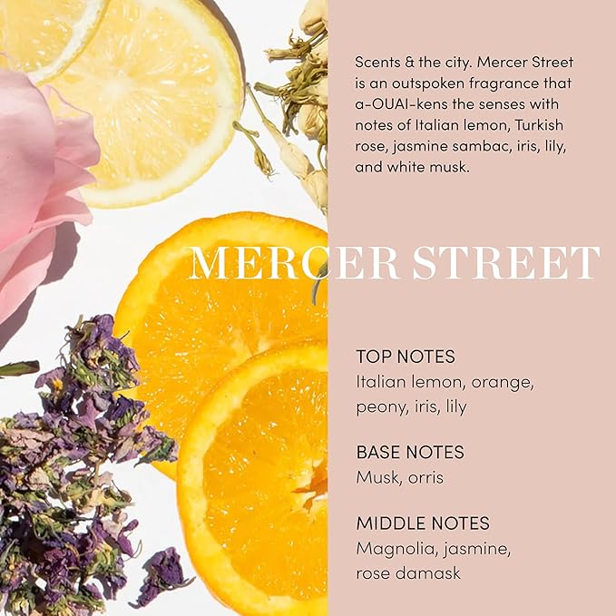 OUAI Thick Shampoo - Moisturizing Shampoo with Keratin, Marshmallow Root, Shea Butter, Avocado Oil for Thick Hair - Strengthens & Hydrates Strands - Paraben, Phthalate, Sulfate Free Shampoo (10 Fl Oz)