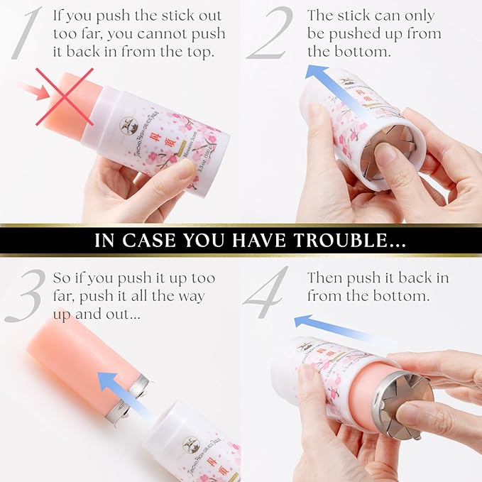 GATSBY Tancho Hair Styling Wax Stick Japanese Cherry Blossom Scent 3.5 ounce (100 grams) All Hair Types, Special Edition High-Grade Plant-based Pomade Tique Mandom Japan