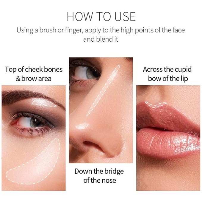 MAEPEOR Face Highlighter Palette 6 Colors Smooth Shimmer (Color 05)