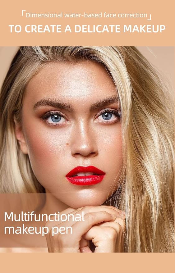 2 Colors Liquid Contour Beauty Wand, Highlighter and Blend. (1#/2#)