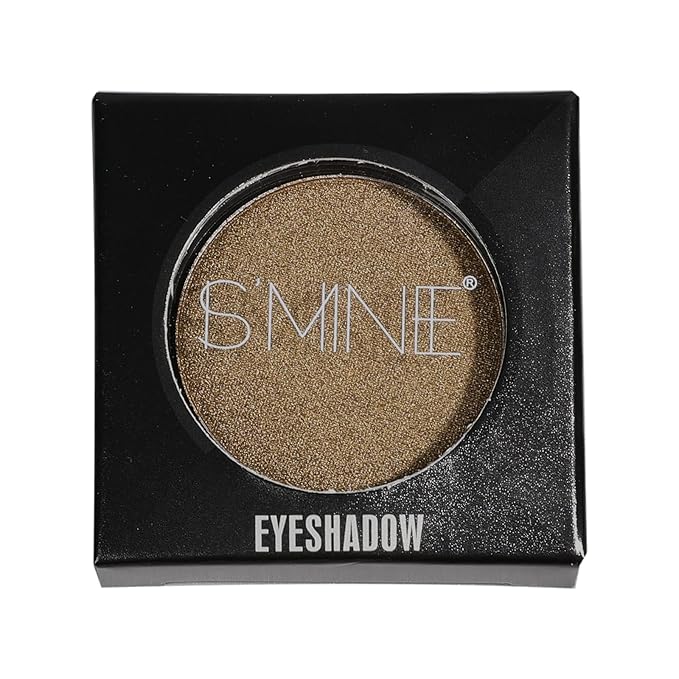 ISMINE Single Light Brown Eyeshadow, Shimmer Bronze, High Pigment, Longwear Single Matte Eyeshadow Eye Makeup for Day & Night (#15)