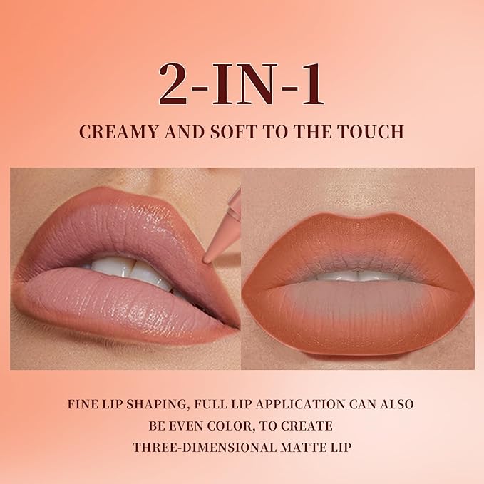 Jolilab Compact 2 - Pc Gradient Matte Lip Crayons – Long - Lasting, Waterproof, Perfect for On - the - Go Looks