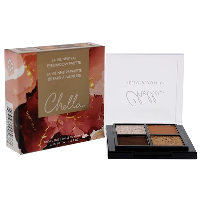 Chella Makeup Eyeshadow Palette (Travel Size, La Vie)