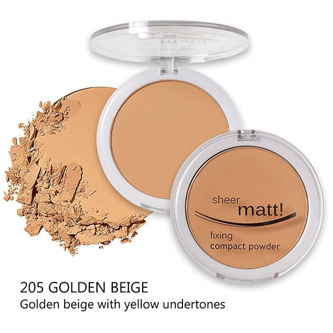 MAEPEOR Pressed Powder 8 Colors Oil Control Matte (olden Beig) 05 G