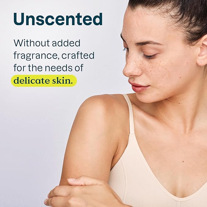 ATTITUDE Body Wash for Sensitive Skin, EWG Verified Shower Gel, Soothing Oat, Dermatologically Tested, Plant and Mineral-Based, Vegan Personal Care, Aluminum Bottle, Unscented, 16 Fl Oz