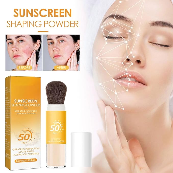 Sunscreen Setting Powder SPF 50 Loose Powder with All Skin-2PC 0.28 oz