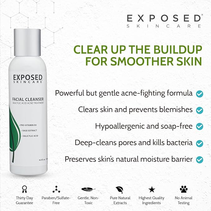Exposed Skin Care Acne Facial Cleanser Clarifying