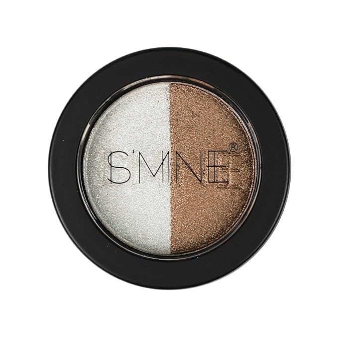 IS'MINE Single Duo Shimmer Brown Eyeshadow, Dual Color, Longwear, White Eye Makeup for Day & Night