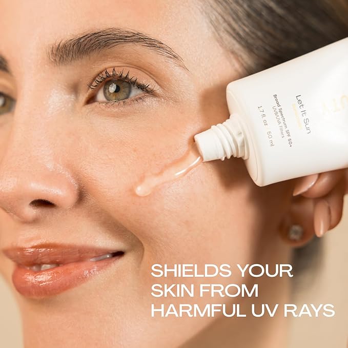 Jess Beauty Let it Sun 50+ Sunscreen, Green Tea & Aloe Extract, 1.7 fl oz