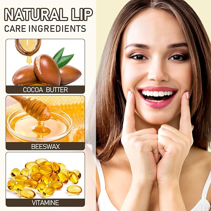 Flower Lip Balm - Color Changing Lipstick Jelly Lip Stain for Perfect Pink Shade, Unique pH Lip Balm for Your Lips, Vegan Flower Balm (Blue Flower)