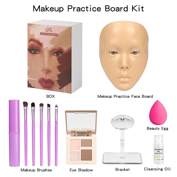 Makeup Practice Mannequin Face, 5d Reusable