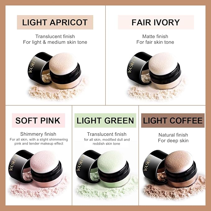 Setting Powder Lightweight Loose Powder Finishing Powder Long-Lasting 2 Boxes