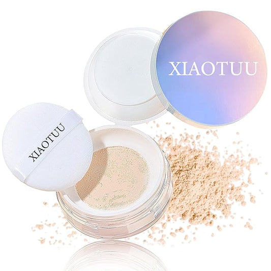 Loose Setting Face Powder,Loose Powder Lightweight & Breathable Women(Natural)