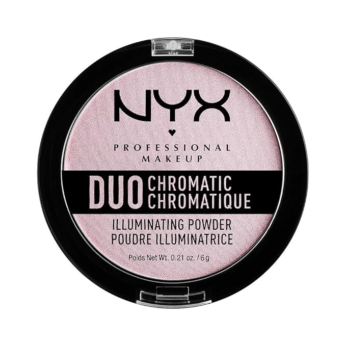 NYX PROFESSIONAL MAKEUP Duo Chromatic Illuminating Powder, Lavender Lavender Steel