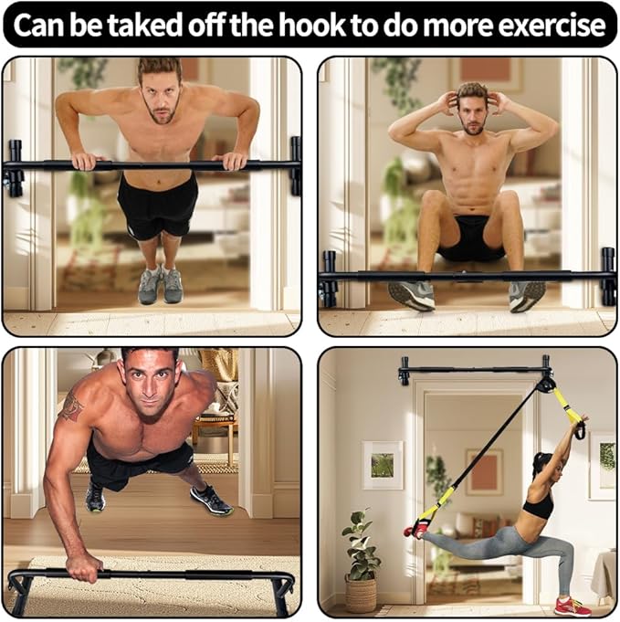 Heavy Duty Doorway Pull up Bar with Push