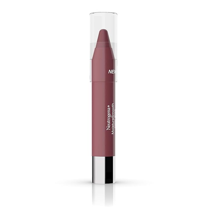 Neutrogena MoistureSmooth Color Stick for Lips, Moisturizing and Conditioning Lipstick with a Balm-Like Formula, Nourishing Shea Butter and Fruit Extracts, 120 Berry Brown, 011 oz Pack of 1