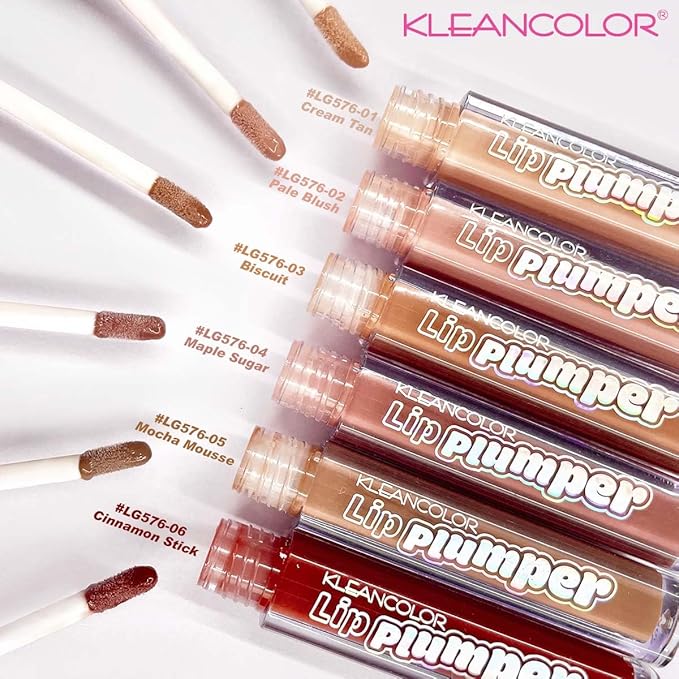 Kleancolor Lip Plumper in 6 Assorted Nude Colors (6 pack)