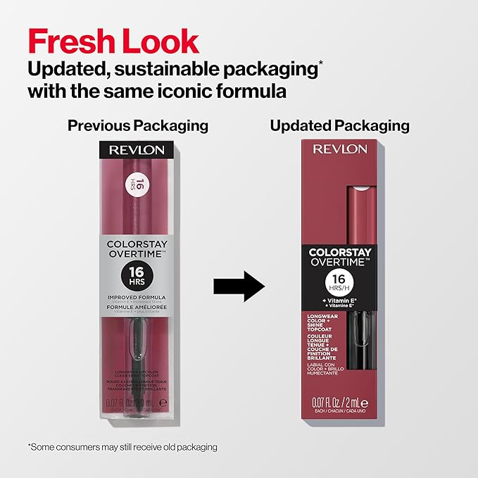 Revlon Liquid Lipstick with Clear Lip Gloss, ColorStay Overtime Lipcolor, Dual Ended with Vitamin E, 140 Ultimate Wine, 0.07 Fl Oz