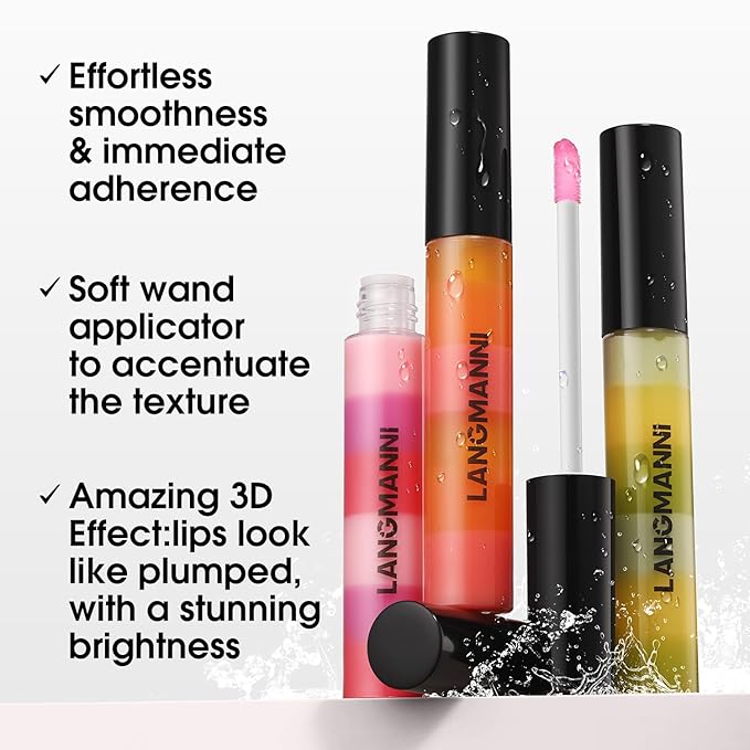 4 Pack Get Glossy Lip Oil Set - Get