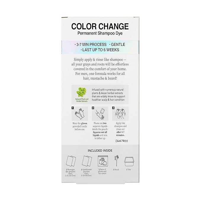KISS Color Change Shampoo Dark Brown