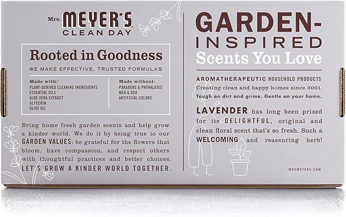 MRS. MEYER'S CLEAN DAY Foaming Hand Soap Concentrated Refills, 4 Concentrated Refills (2 Fl. Oz each), Lavender Scent, Makes 40 Fl. Oz. of Foaming Soap Total