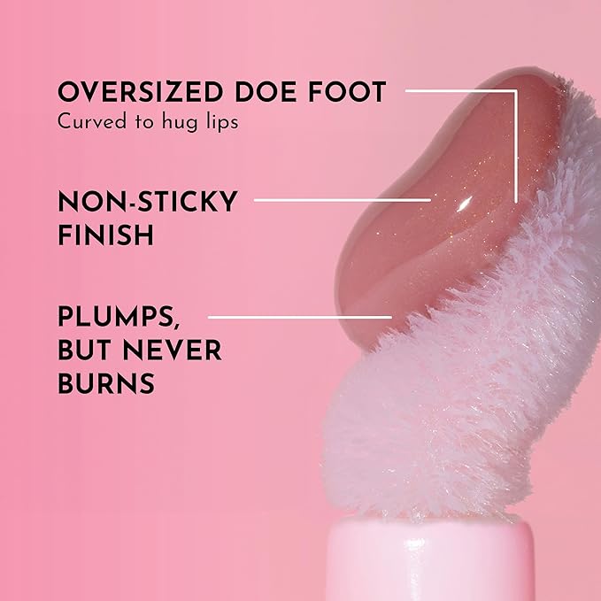 Women's Forget The Filler Lip Plumper Line Gloss, Nudie, Pink, 0.11 Fl Oz (Pack of 1)