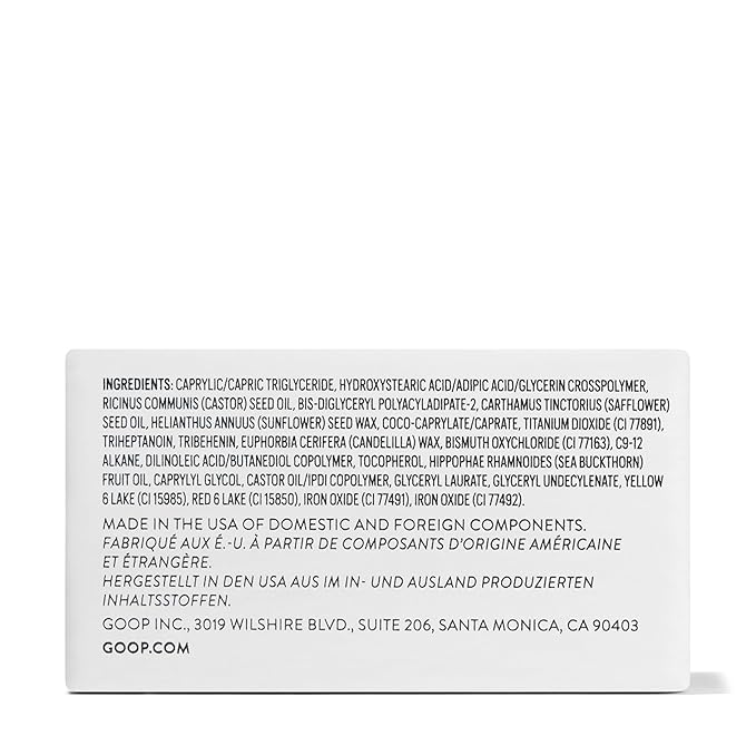 goop Beauty Cream Blush | Sheer Pop of Color for Lips & Cheeks | Vitamin C, Vitamin E & Safflower Oil | Natural Makeup for Glowing Skin | 0.5 oz | Slipper - Creamy Peach