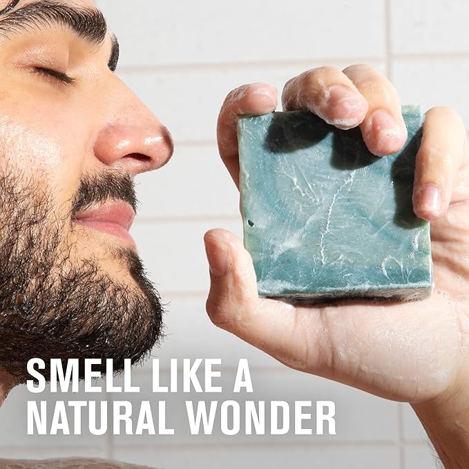 Every Man Jack Cold Processed Mens Bar Soap - Tropical Caribbean Coconut Scent - Deeply Cleans & Hydrates w/Naturally Derived Ingredients - (3 Pack)