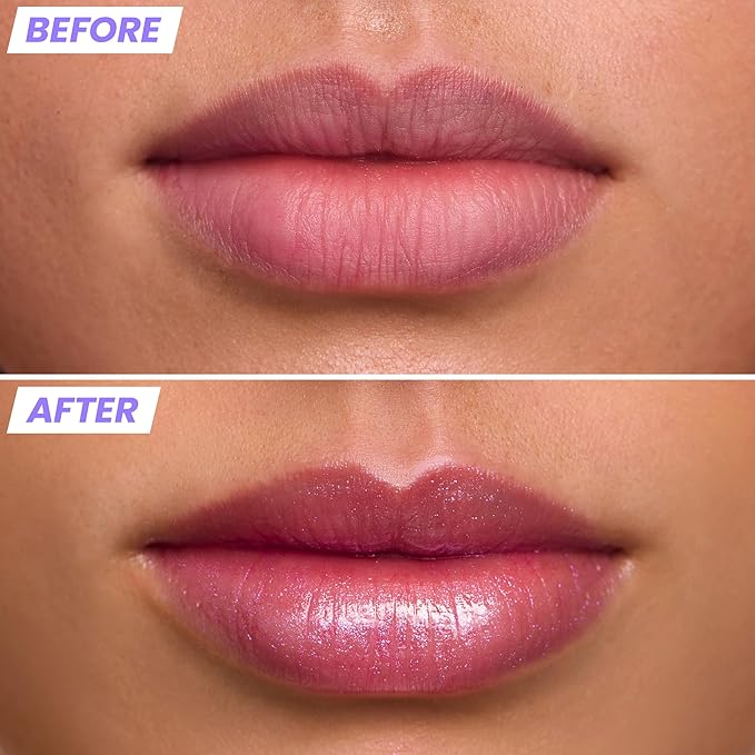 Wonderskin WONDER BLADING Top Gloss - Clear Glitter Lip Gloss, Hydrating and High Shine Finish Lip Makeup (Holographic)