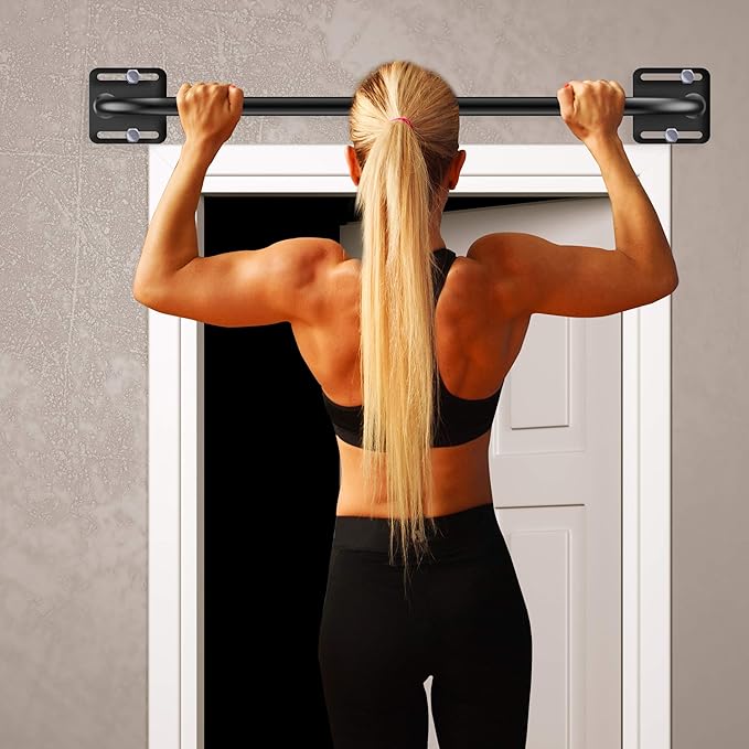 Heavy Duty Wall Mounted Pull Up Bar 1.25-Inch Durable 4.8” Wall
