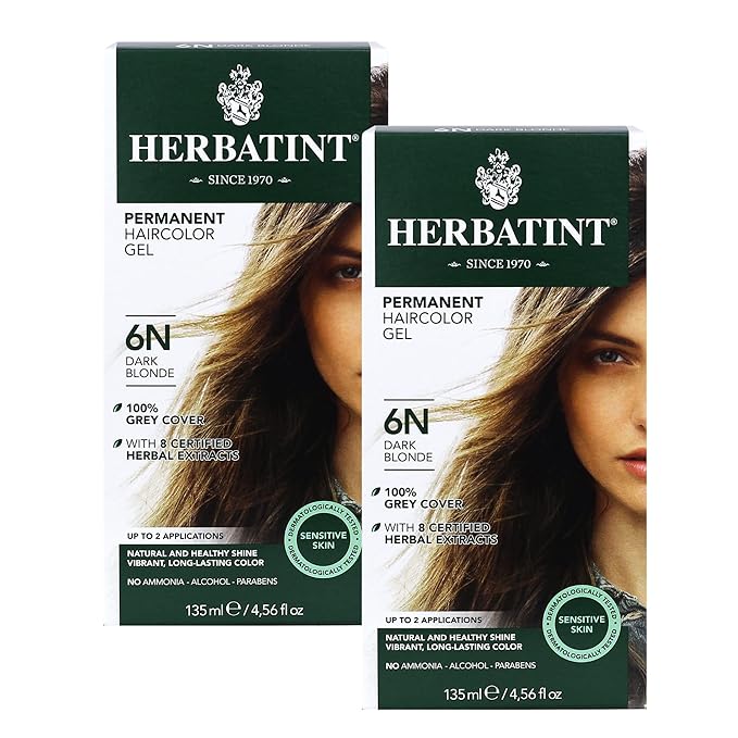 Herbatint Permanent Haircolor Gel, 6N