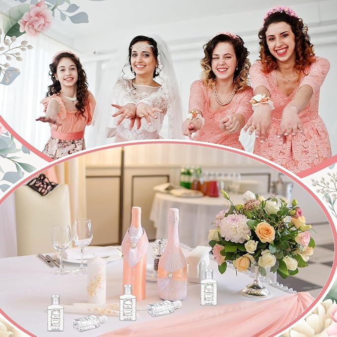 12 Pcs Mini Aloe Vera Gel Bulk for Summer Wedding Party 1oz Soothing Moisture Aloe Gel Bulk Travel Size for Thank You Gifts Summer Beach Wedding Party (Floral)