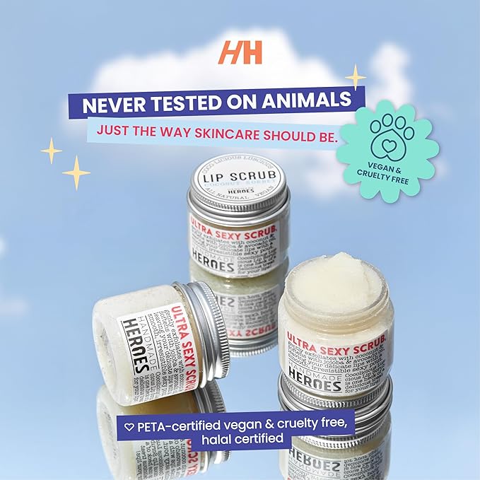 Handmade Heroes 100% Natural Lip Scrub,