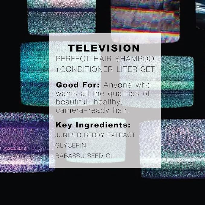 R+Co | Travel Sized | Television Perfect Shampoo and Conditioner Set for Preserving Color Treated Hair | Anti Frizz + Repairs + Nourishes | Vegan + Sulfate-Free | Set of 2