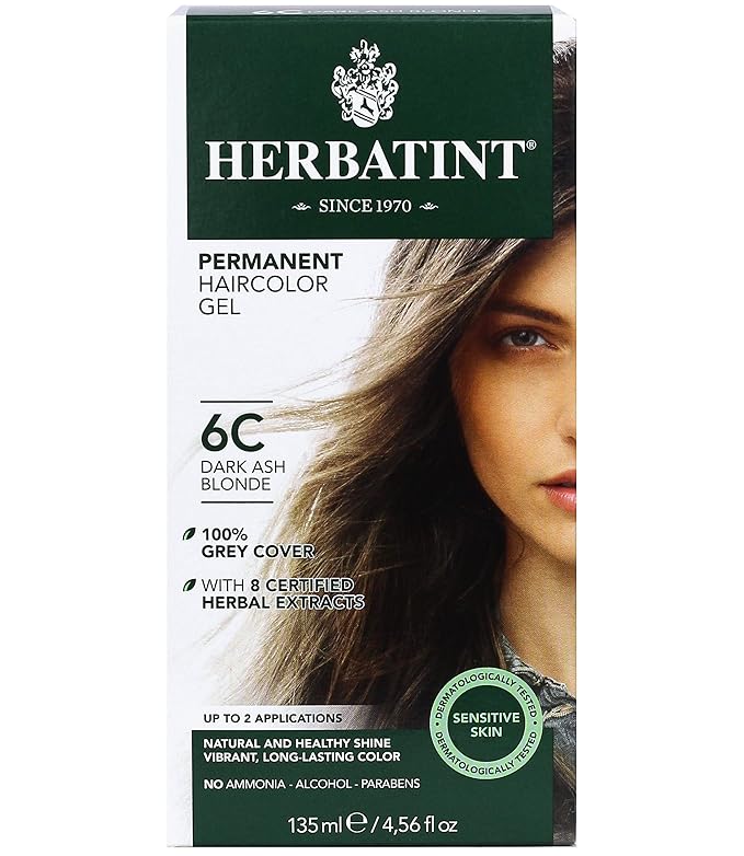 Herbatint Permanent Haircolor Gel, 6C