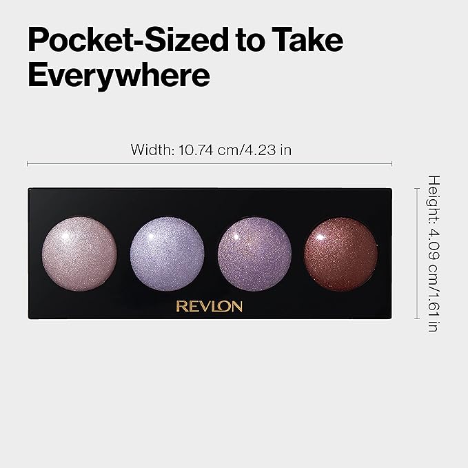 Revlon Crème Eyeshadow Palette, Illuminance Eye Makeup with Crease- Resistant Ingredients, Creamy Pigmented in Blendable Matte & Shimmer Finishes, 710 Not Just Nudes, 0.12 Oz