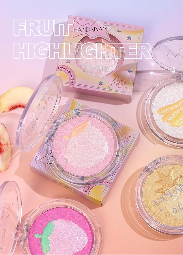Glitter Highlighter Highlight Makeup, Fruit Glitter Face Illum