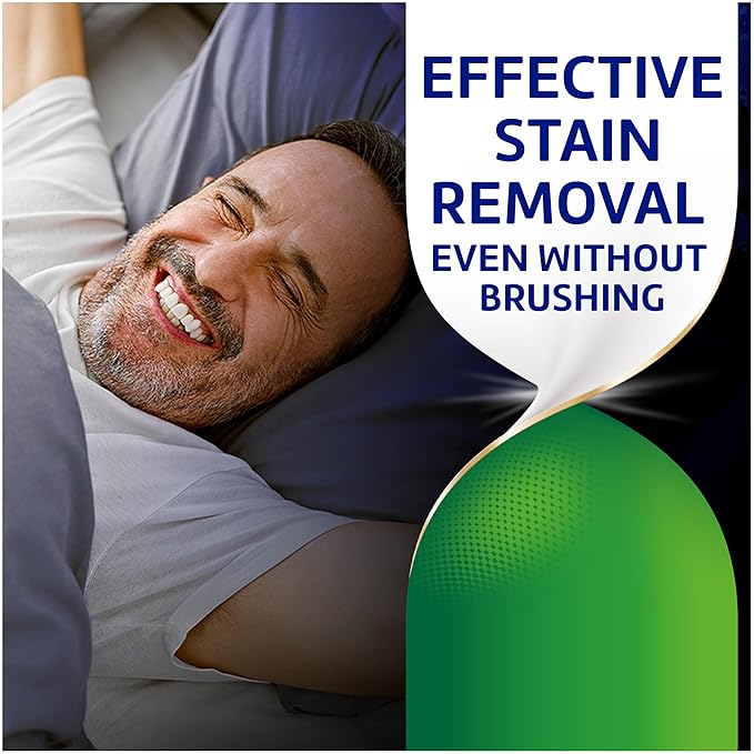 Polident Overnight Whitening Antibacterial Dental Appliance Cleanser Tablets, 60 Count