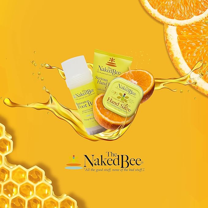 The Naked Bee Moisturizing Hand and Body Lotion, enriched with Orange Blossom(45 ml), Citron & Honey (1.5 oz), Coconut & Honey (1.5 fl oz), 3 Pack