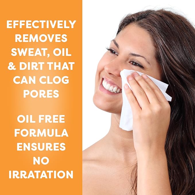 Retinol + Vitamin C Individually Wrapped Makeup Remover Wipes, travel essentials for Travel & On the Go, women facial cleansing towelettes, removes makeup mascara & sunscreen - 30 single face wipes