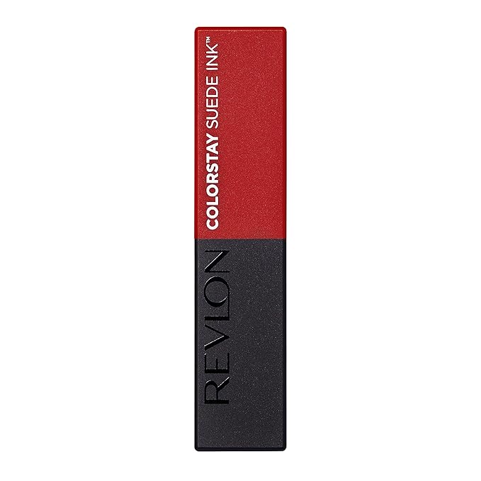 REVLON Lipstick, ColorStay Suede Ink, Built-in Primer, Infused with Vitamin E, Waterproof, Smudge-proof, Matte Color, 016 Bread Winner, 0.09 oz.
