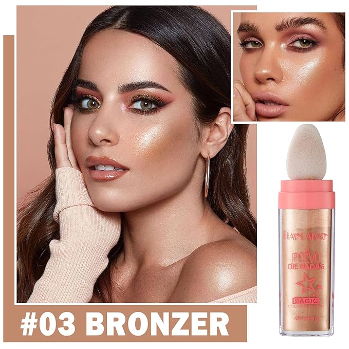 Polvo De Hadas Body Shimmer Glitter Highlighter Powder