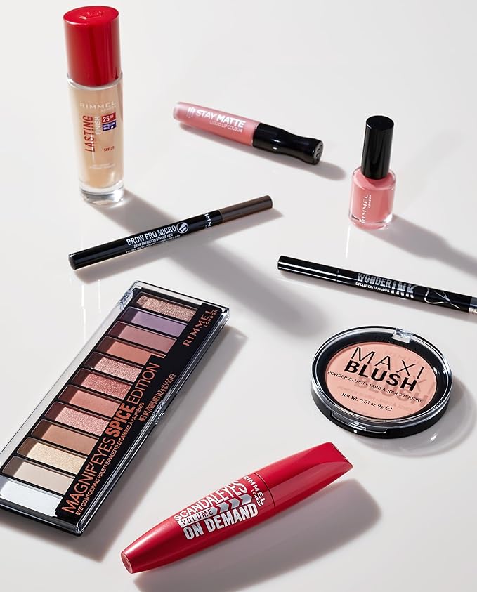 Rimmel London Stay Matte Liquid Lip Color with Full Coverage Kiss-Proof Waterproof Matte Lipstick Formula that Lasts 12 Hours - 850 Shadow, .21oz