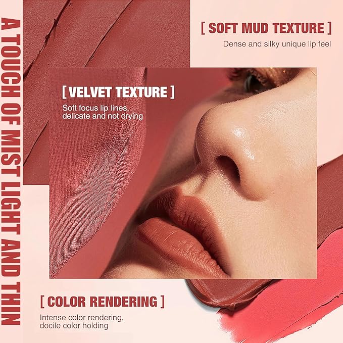 12 PCS Lip Liner Set, Matte Nude Lip Liner Pencil Set, Longwear Lip Liners Set, Waterproof Lipliner Lip Pencil Set, Richly Pigmented Lip Liner and Lipstick, Luxury Intense Lip Liner Pack