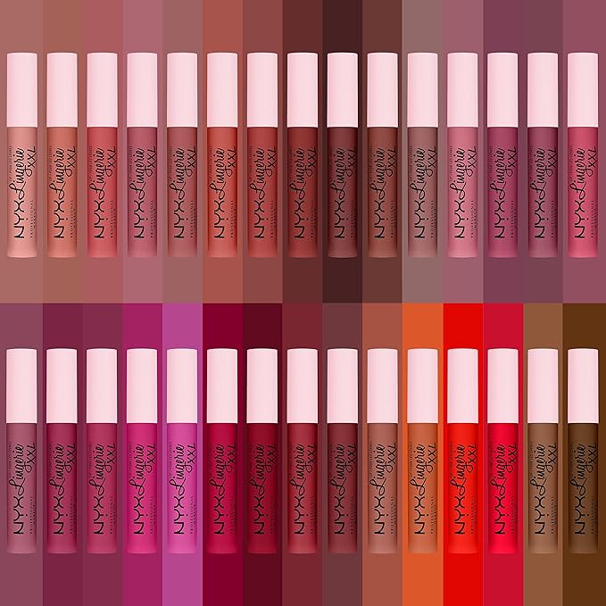 NYX PROFESSIONAL MAKEUP Lip Lingerie XXL Matte Liquid Lipstick - Maxx Out (Cool Toned Light Pink)